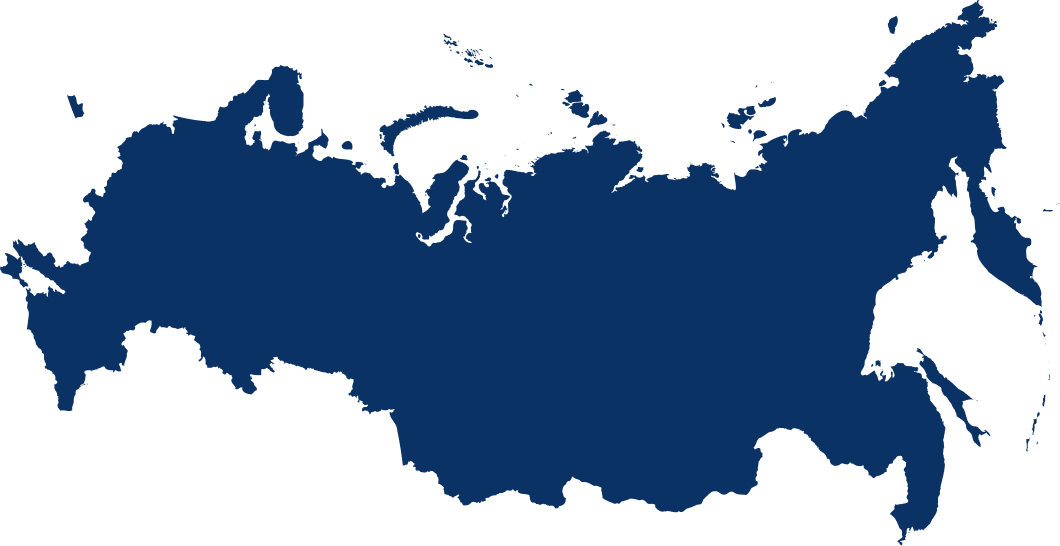 Карта России — география работы ГДФ
